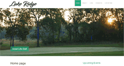 Desktop Screenshot of lakeridgeestates.com